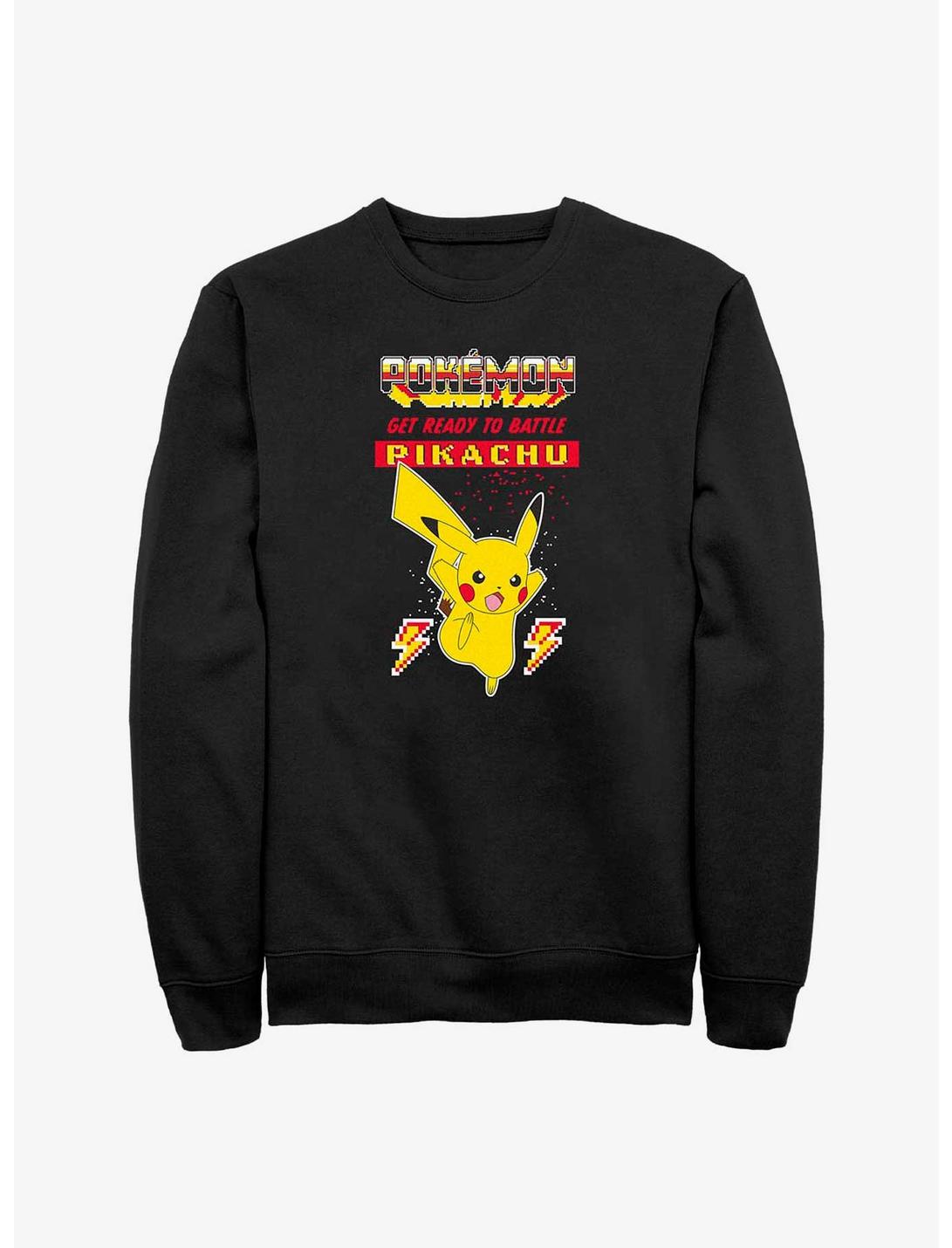 Pokemon Battle Ready Pikachu Sweatshirt, BLACK, hi-res