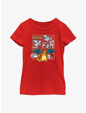 Pokemon Charizard Infographic Youth Girls T-Shirt, , hi-res