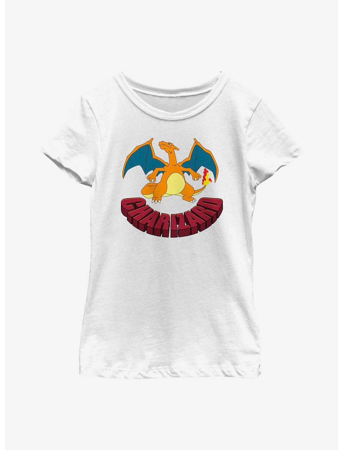 Pokemon Charizard Youth Girls T-Shirt, WHITE, hi-res