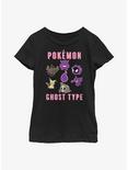 Pokemon Ghost Type Youth Girls T-Shirt, BLACK, hi-res