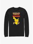 Pokemon Battle Ready Pikachu Long-Sleeve T-Shirt, BLACK, hi-res