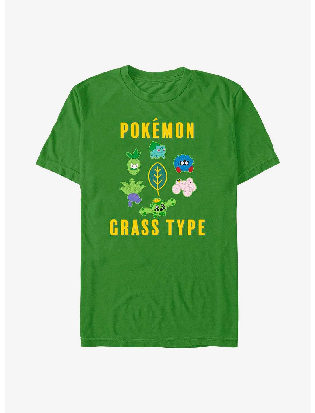 Pokemon Grass Type T-Shirt, KELLY, hi-res