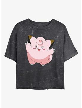Plus Size Pokemon Clefairy Mineral Wash Womens Crop T-Shirt, , hi-res