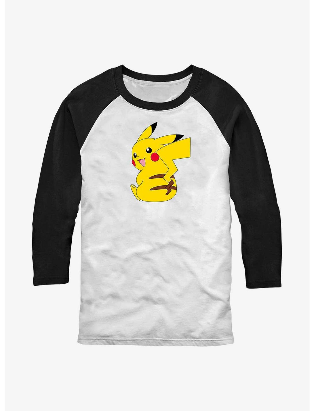 Pokemon Cheeky Pikachu Raglan T-Shirt, WHTBLK, hi-res