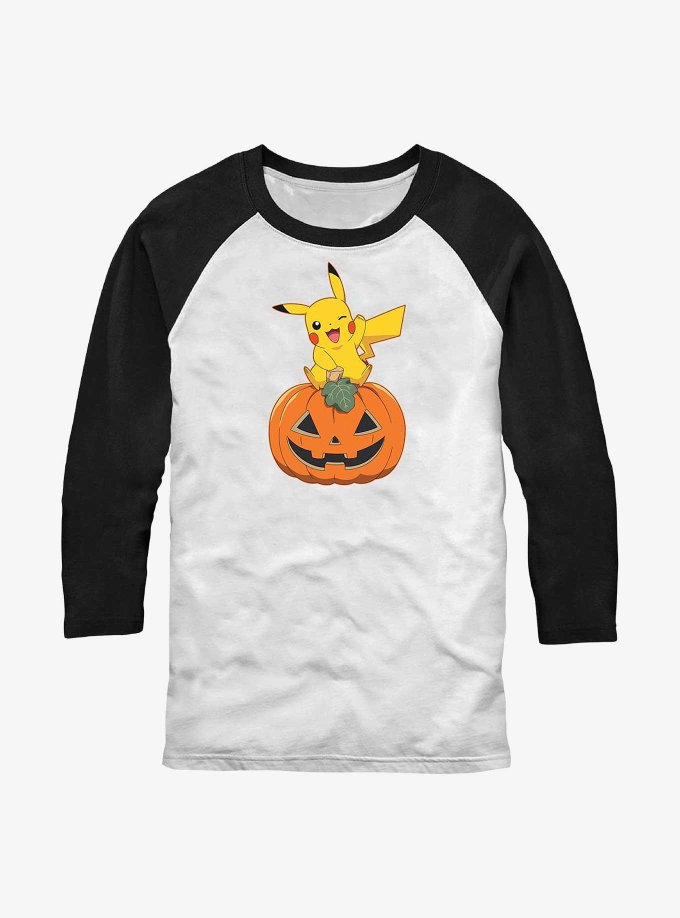 Pokemon Pikachu Pumpkin Raglan T-Shirt, , hi-res