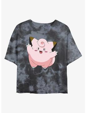 Plus Size Pokemon Clefairy Tie-Dye Womens Crop T-Shirt, , hi-res