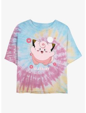 Plus Size Pokemon Clefairy Fairy Dance Tie-Dye Womens Crop T-Shirt, , hi-res