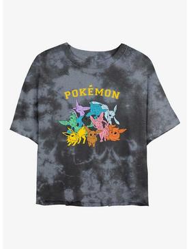 Pokemon Gotta Catch Eeveelutions Tie-Dye Womens Crop T-Shirt, , hi-res