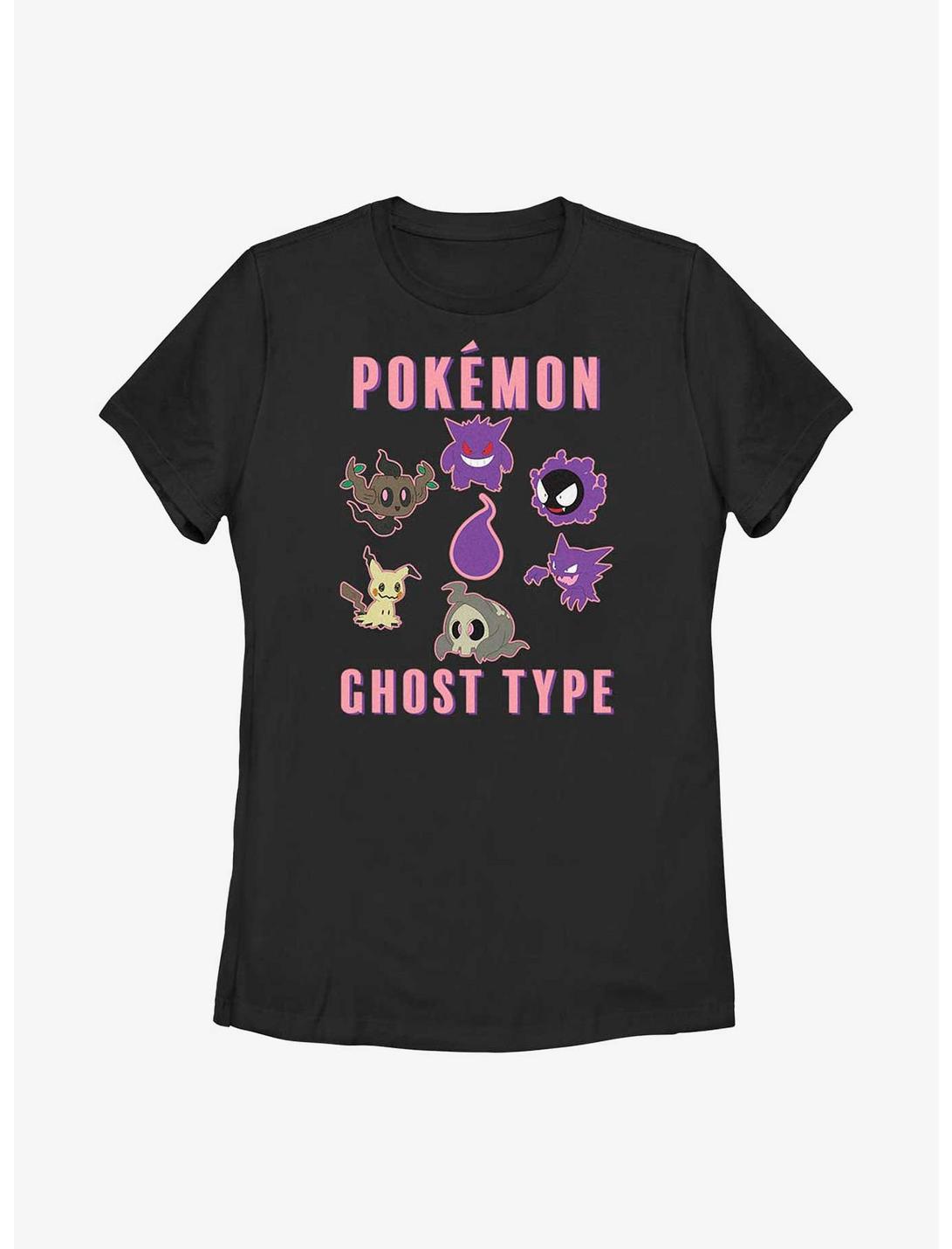 Pokemon Ghost Type Womens T-Shirt, BLACK, hi-res