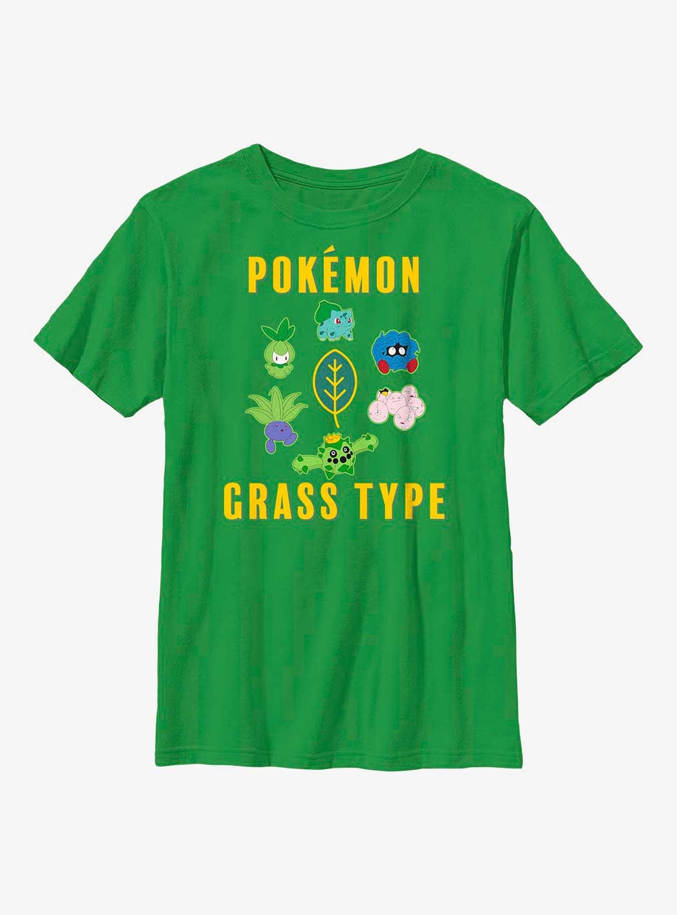 Pokemon Grass Type Youth T-Shirt, , hi-res