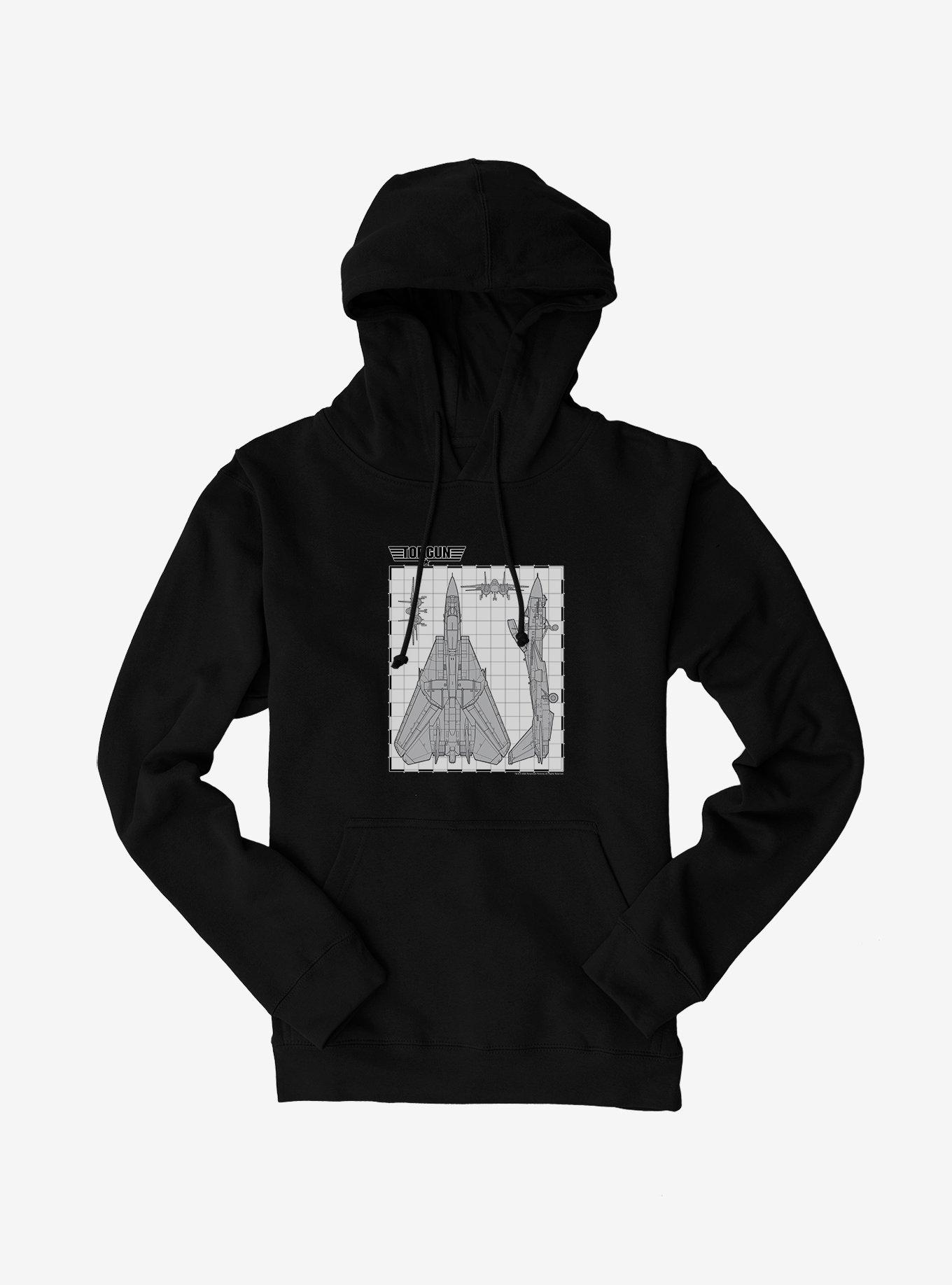 Top Gun Aircraft Grid Hoodie