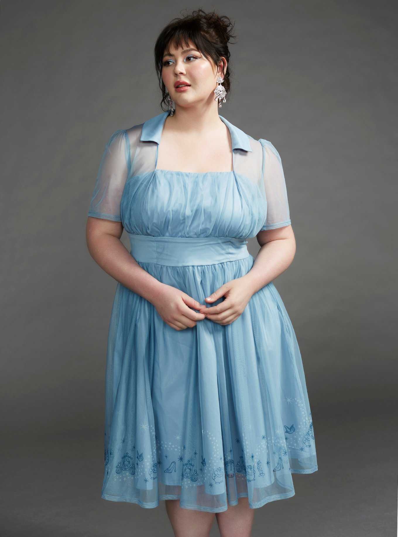 Her Universe Disney Cinderella Retro Dress Plus Size Her Universe Exclusive, , hi-res