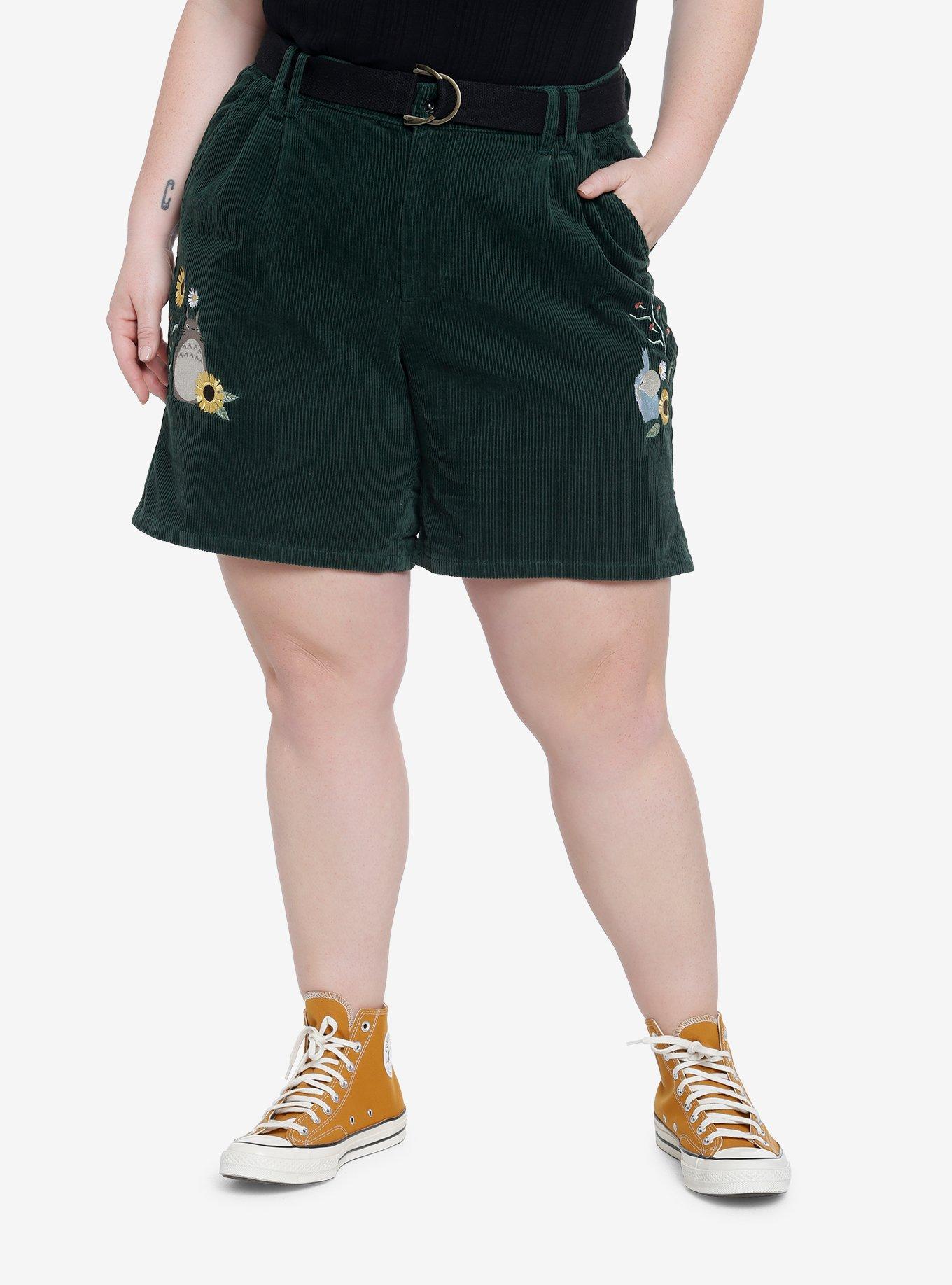 Her Universe Studio Ghibli My Neighbor Totoro Corduroy Tailored Shorts Plus Size, MULTI, hi-res