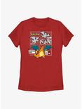 Pokemon Charizard Infographic Womens T-Shirt, RED, hi-res