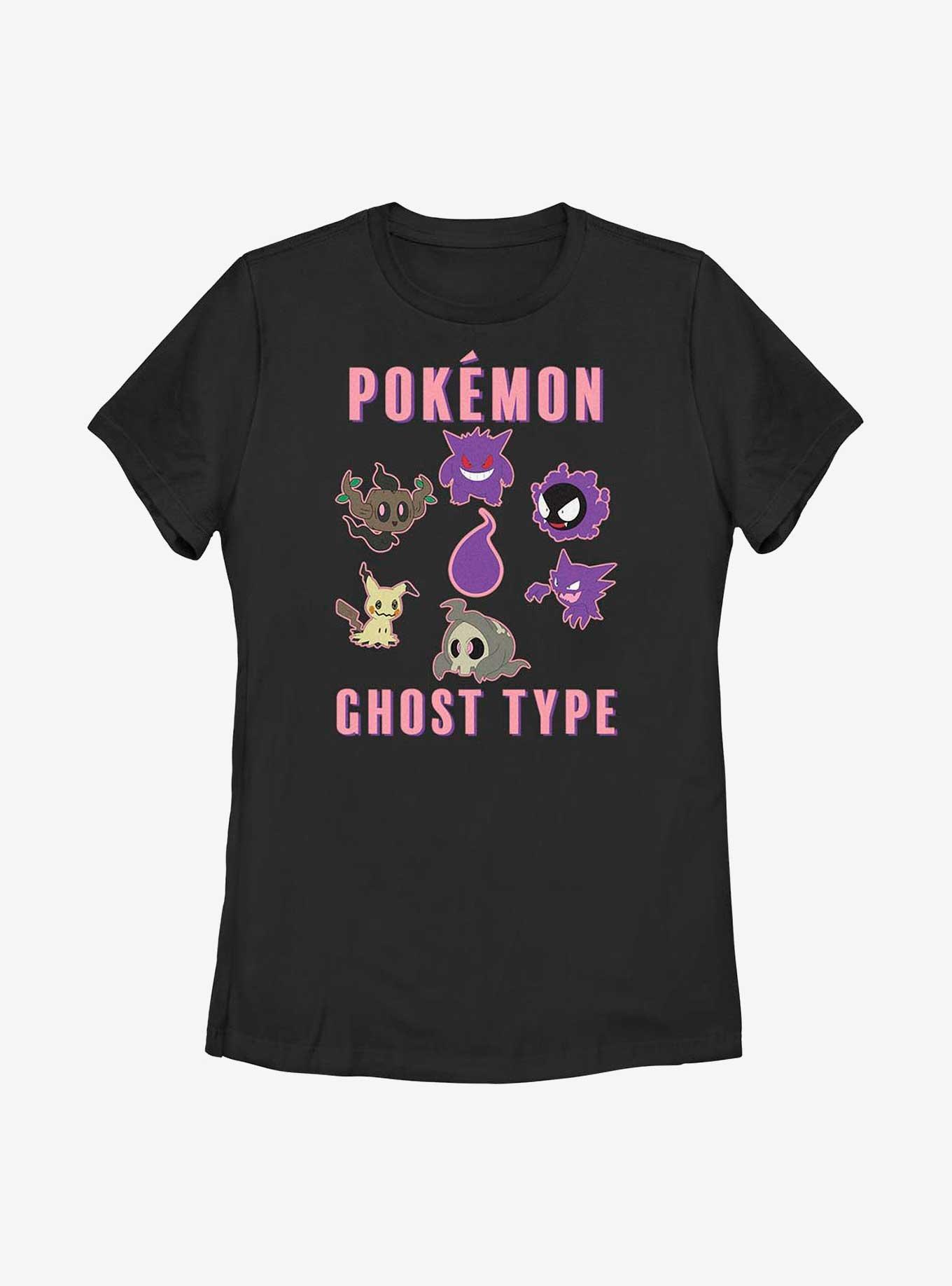 Pokemon Ghost Type Womens T-Shirt, BLACK, hi-res