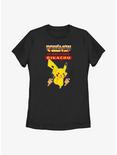 Pokemon Battle Ready Pikachu Womens T-Shirt, BLACK, hi-res