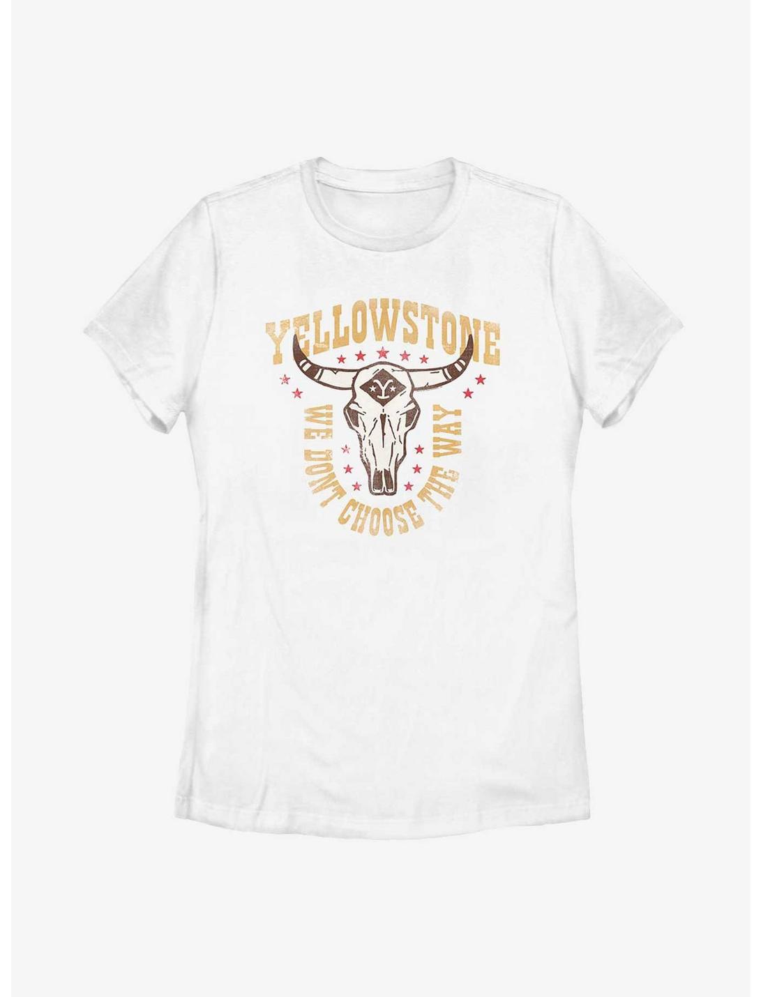 Yellowstone Choose The Way Womens T-Shirt, WHITE, hi-res
