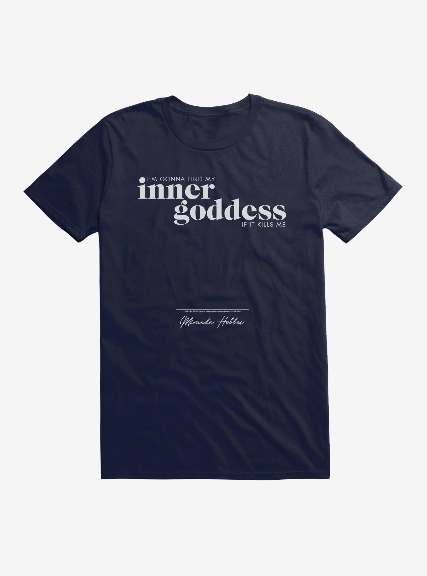 Sex And The City Inner Goddess T-Shirt, NAVY, hi-res