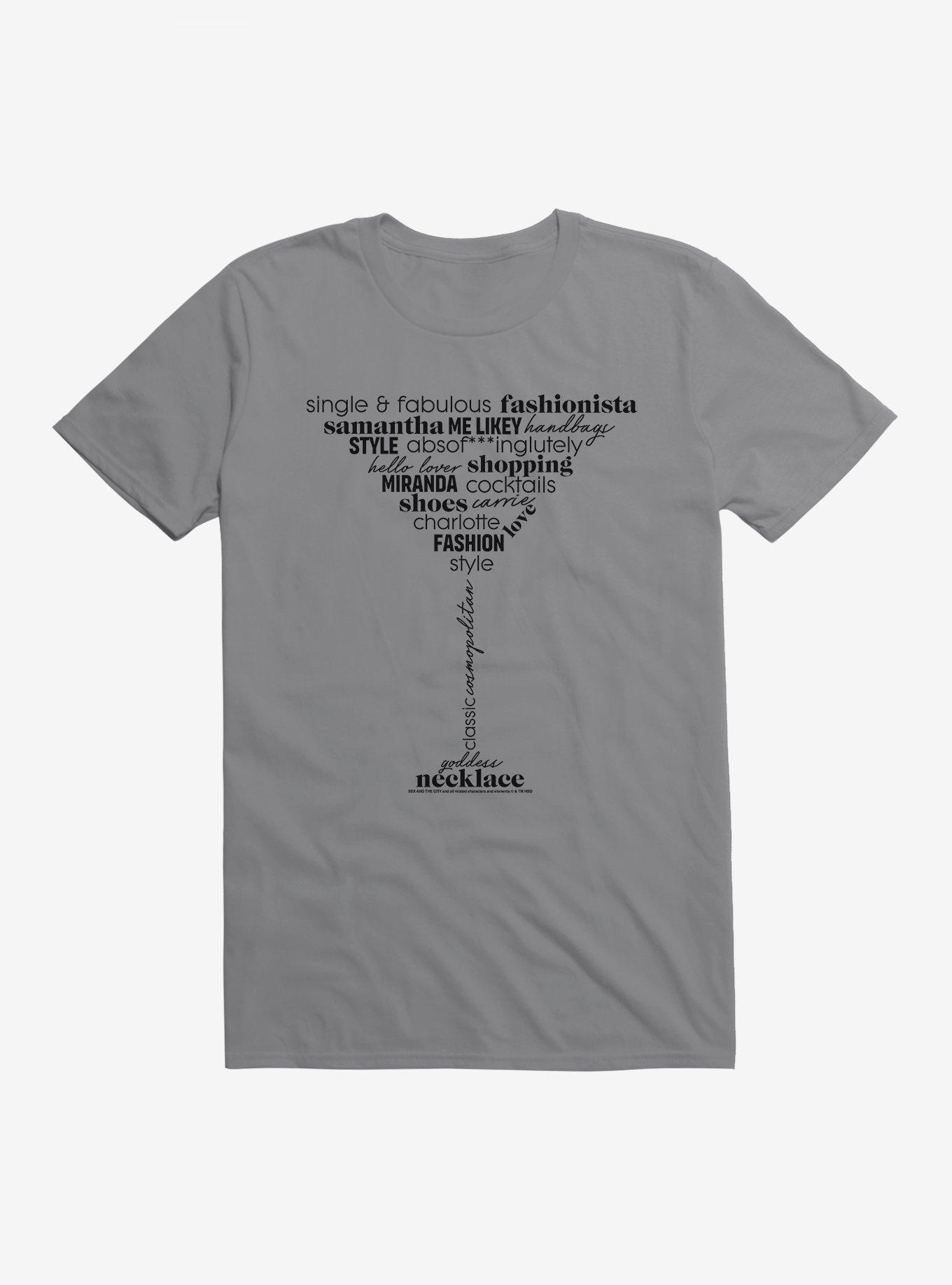 Sex And The City Martini Glass T-Shirt, , hi-res