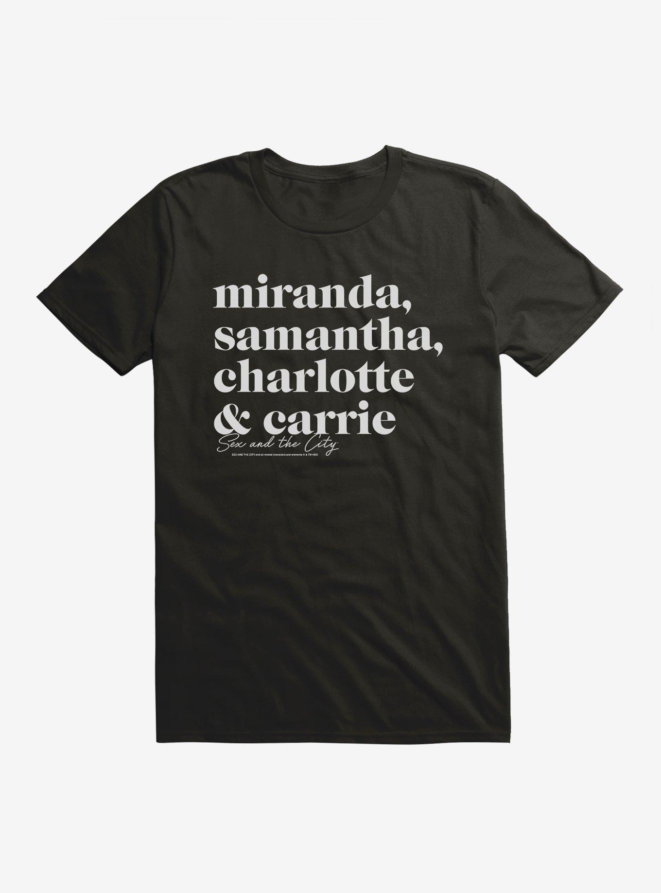 Sex And The City Names TShirt