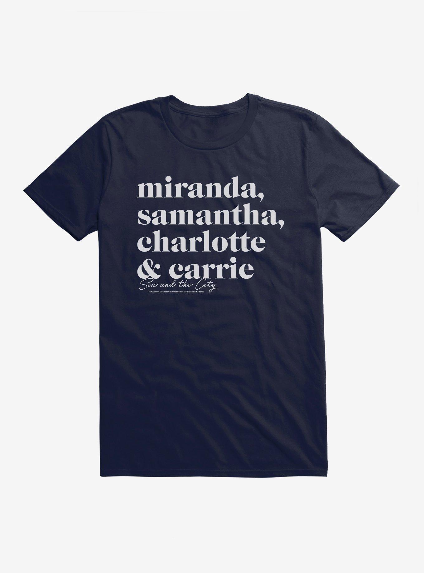 Sex And The City Names TShirt