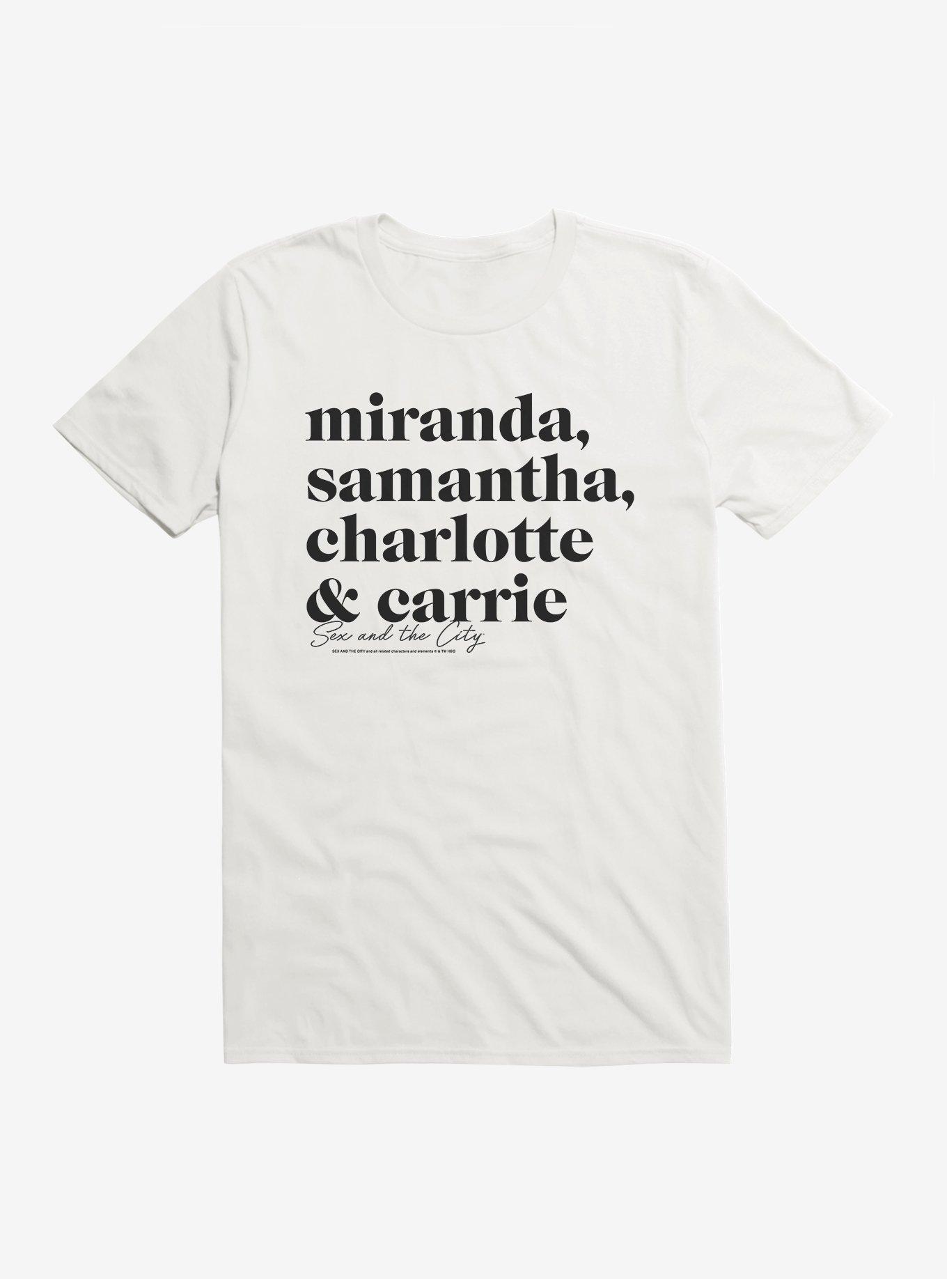 Sex And The City Names TShirt
