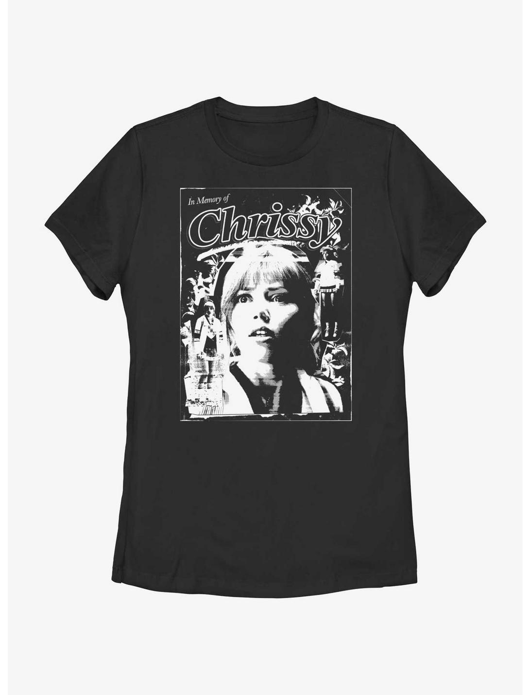 Stranger Things In Memory of Chrissy Poster Womens T-Shirt, BLACK, hi-res