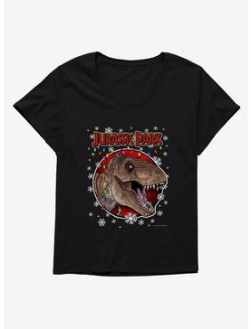 Plus Size Jurassic Park Christmas Holiday T-Rex Womens T-Shirt Plus Size, , hi-res