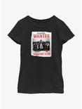 Stranger Things Hellfire Club Players Wanted Poster Youth Girls T-Shirt, BLACK, hi-res
