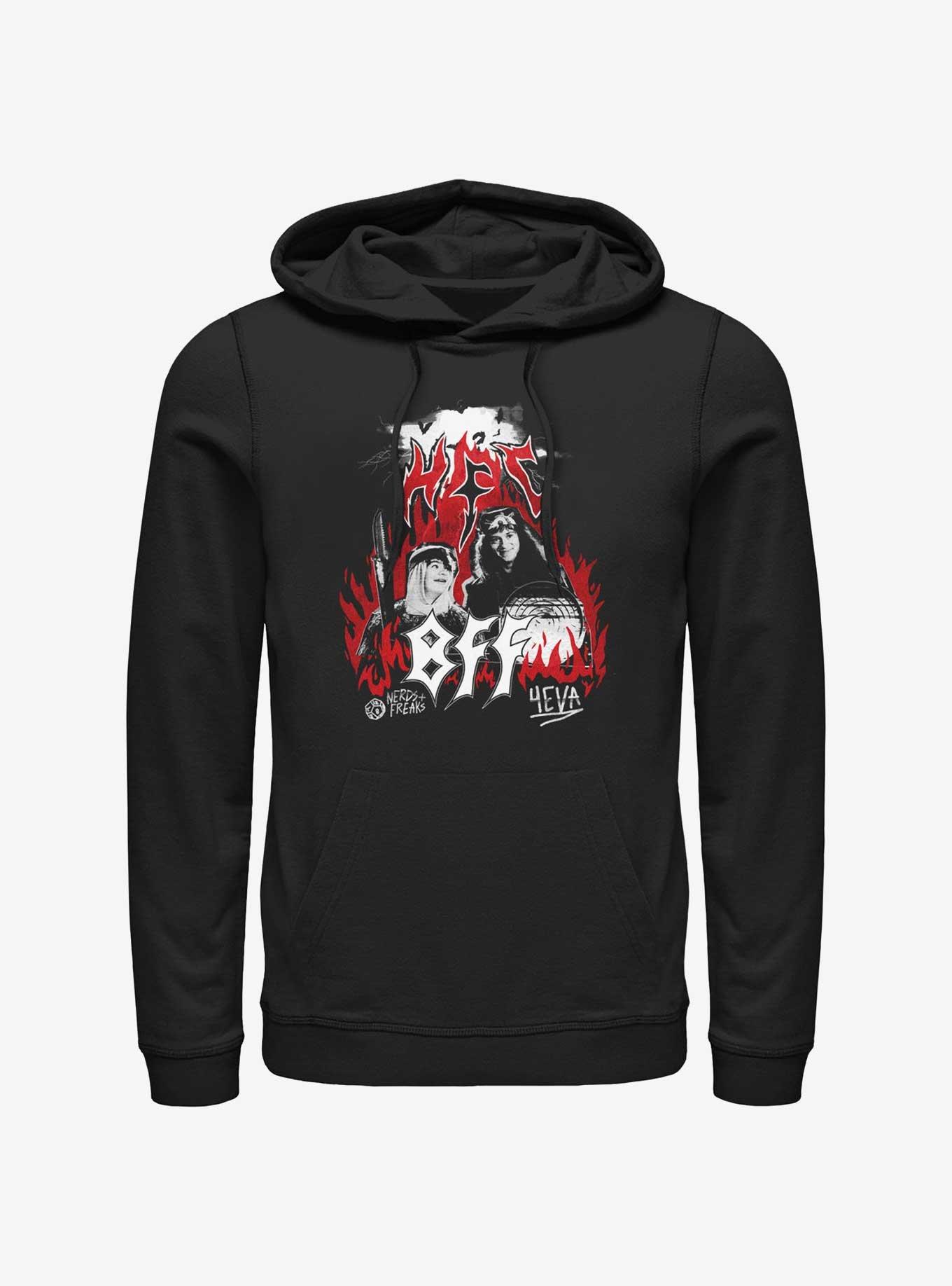 Stranger Things Best Friends Dustin & Eddie Poster Hoodie, BLACK, hi-res