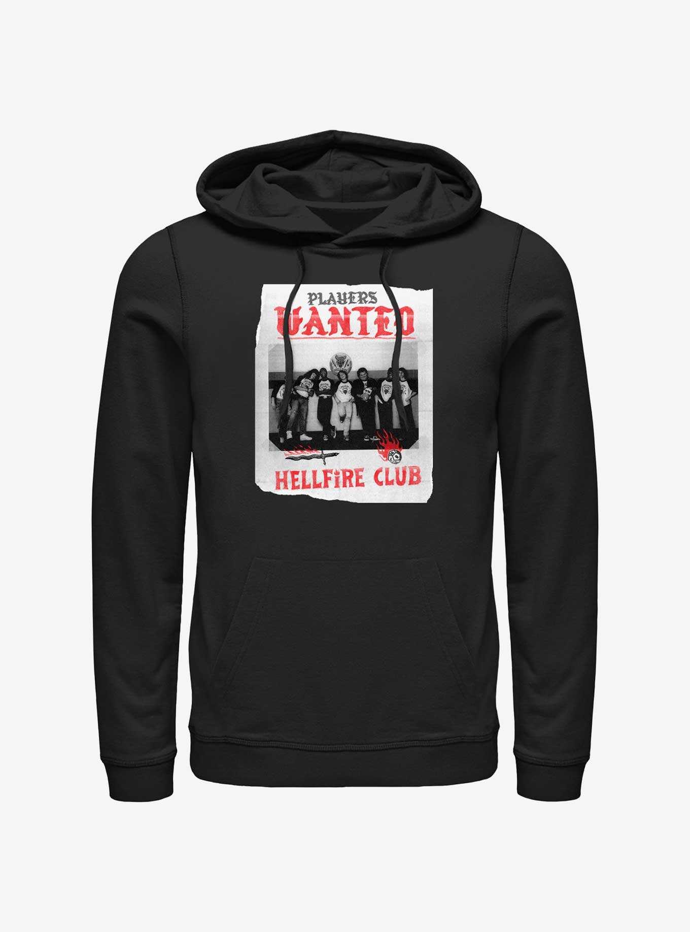 Stranger Things Hellfire Club Players Wanted Poster Hoodie, , hi-res