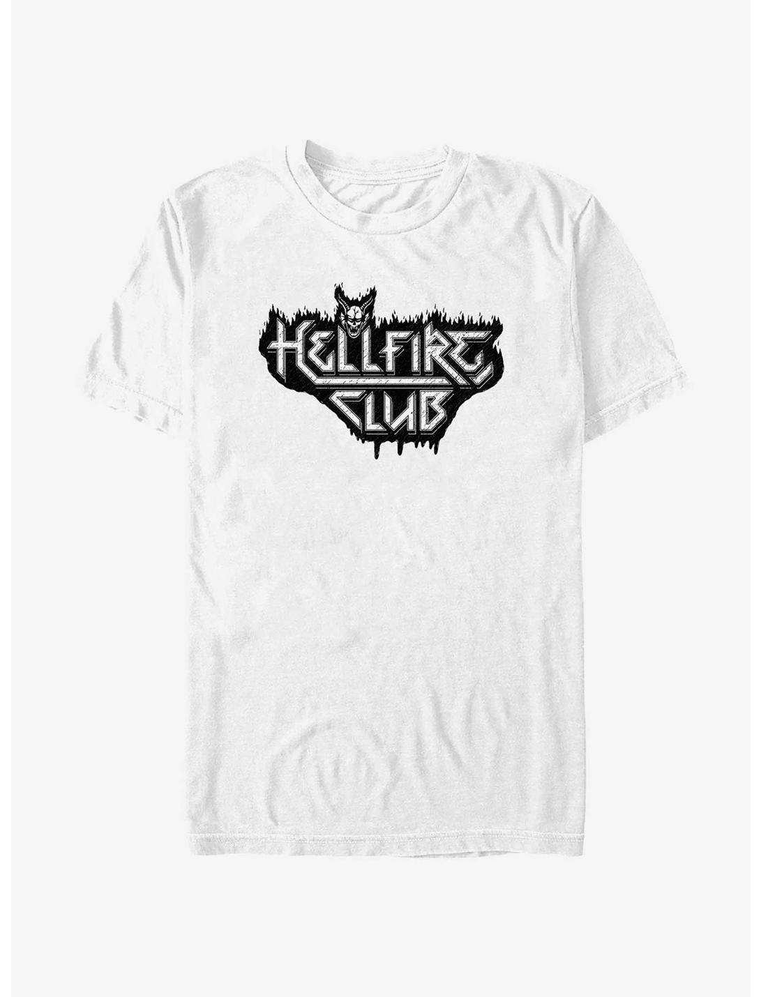 Stranger Things Hellfire Club Demon Logo T-Shirt, WHITE, hi-res