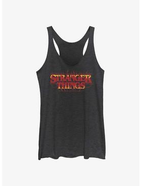 Stranger Things Fire Outline Logo Womens Tank Top, , hi-res