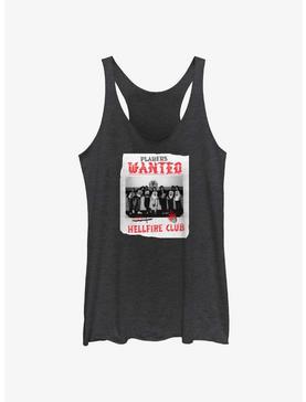 Stranger Things Hellfire Club Players Wanted Poster Womens Tank Top, , hi-res