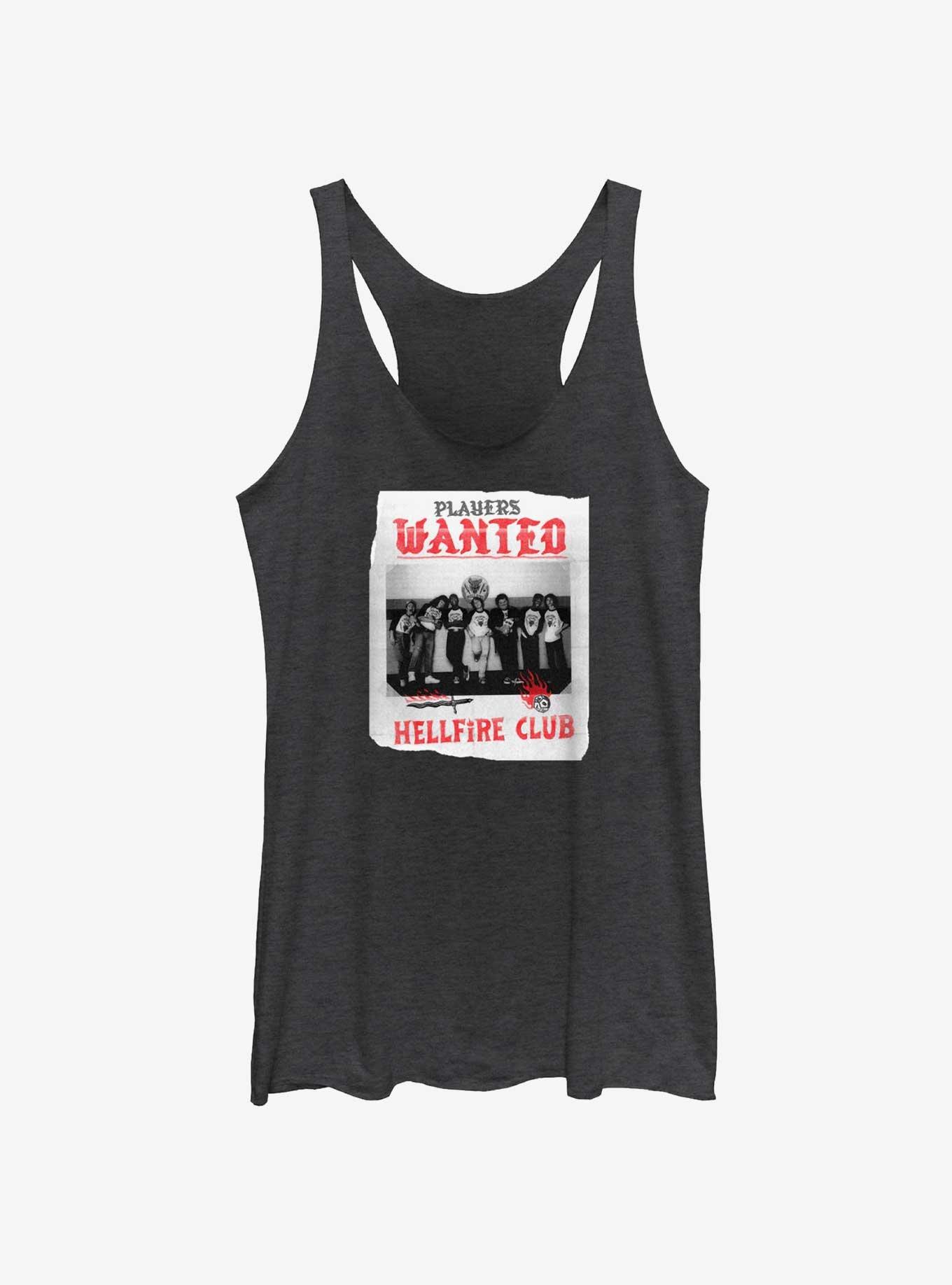 Stranger Things Hellfire Club Players Wanted Poster Womens Tank Top, , hi-res