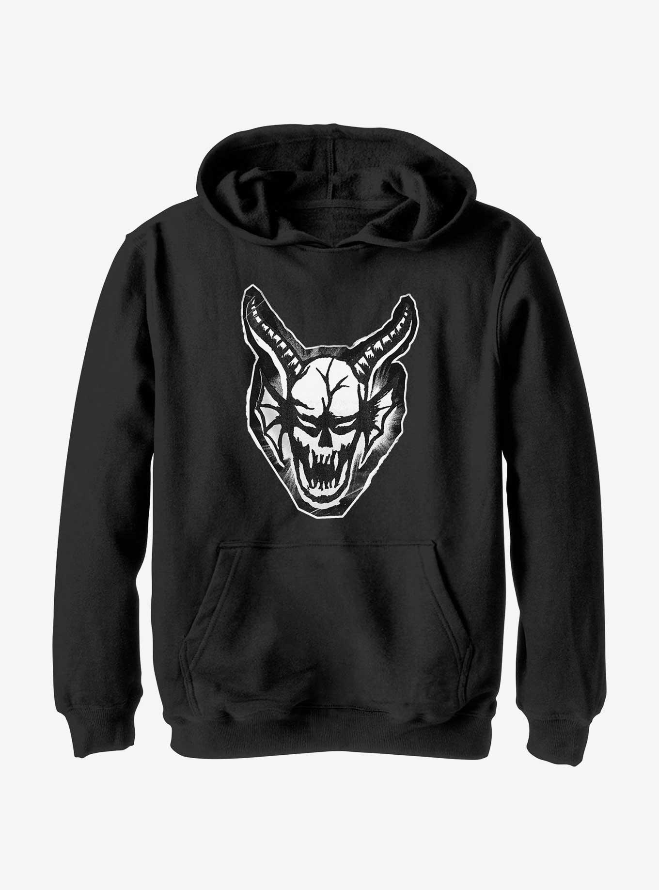 Stranger Things Cutout Demon Head Youth Hoodie, , hi-res