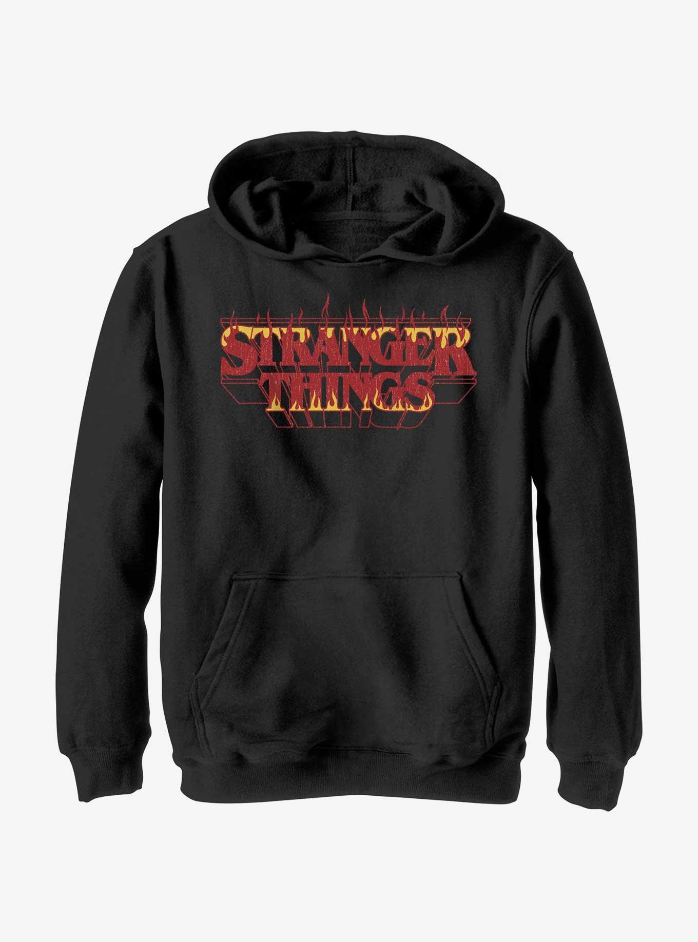 Red stranger things online hoodie