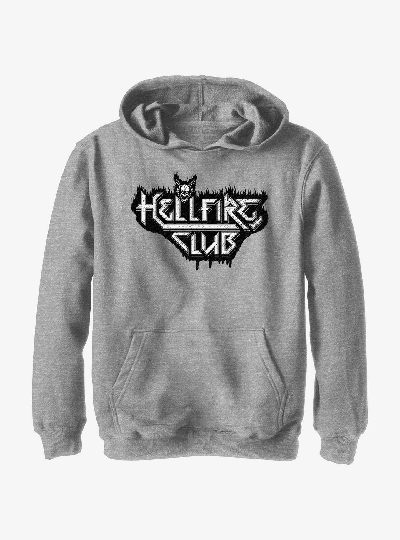 Stranger Things Hellfire Club Demon Logo Youth Hoodie, , hi-res