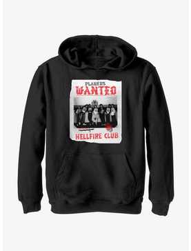 Stranger Things Hellfire Club Players Wanted Poster Youth Hoodie, , hi-res