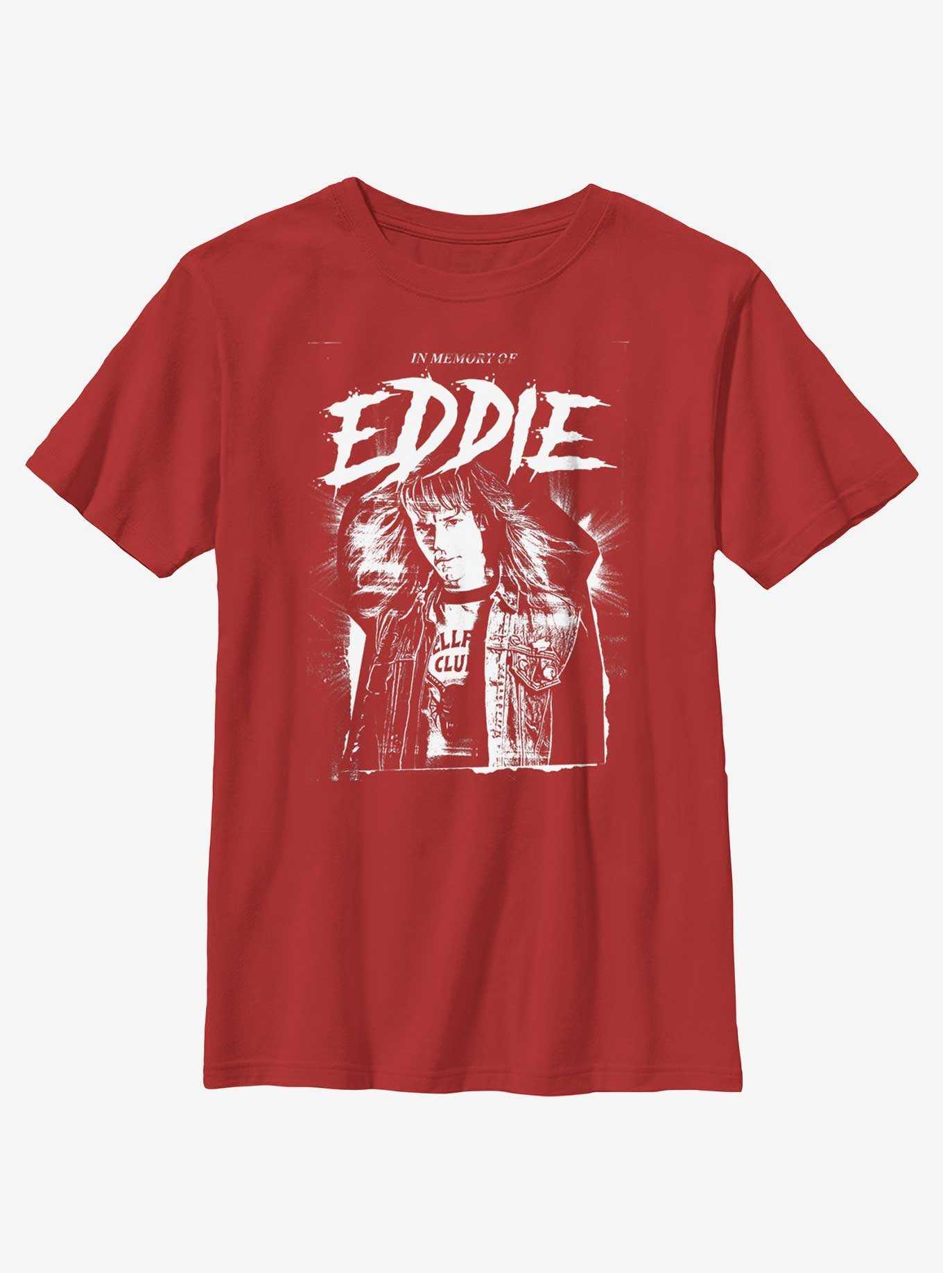 Stranger Things In Memory of Eddie Youth T-Shirt, , hi-res