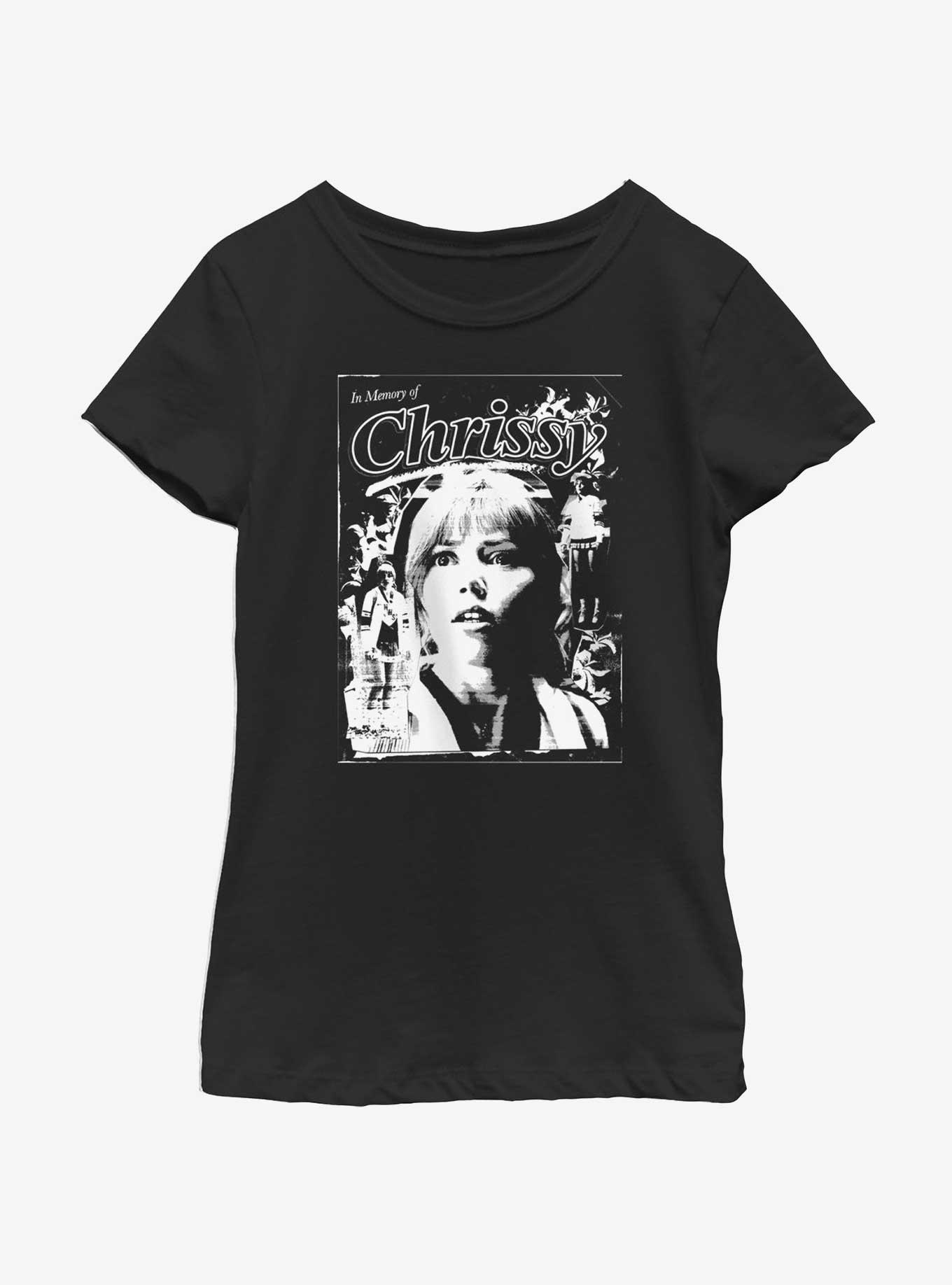 Stranger Things In Memory of Chrissy Poster Youth Girls T-Shirt, , hi-res