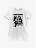 Stranger Things Eddie Munson Cutout Poster Youth Girls T-Shirt, WHITE, hi-res