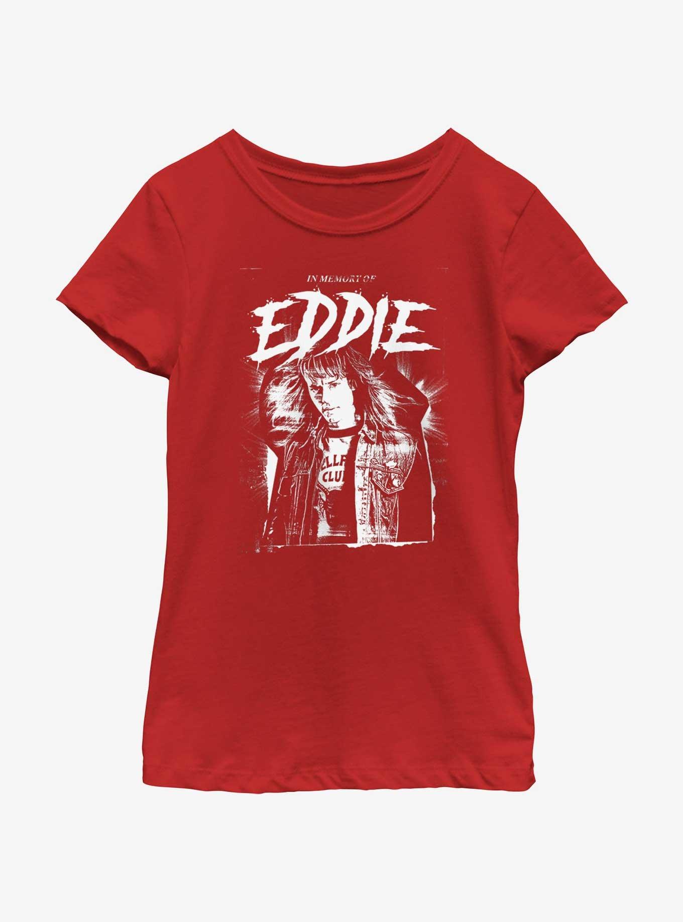 Stranger Things In Memory of Eddie Youth Girls T-Shirt, , hi-res