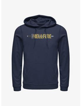 Stranger Things Hellfire Sword Logo Hoodie, , hi-res