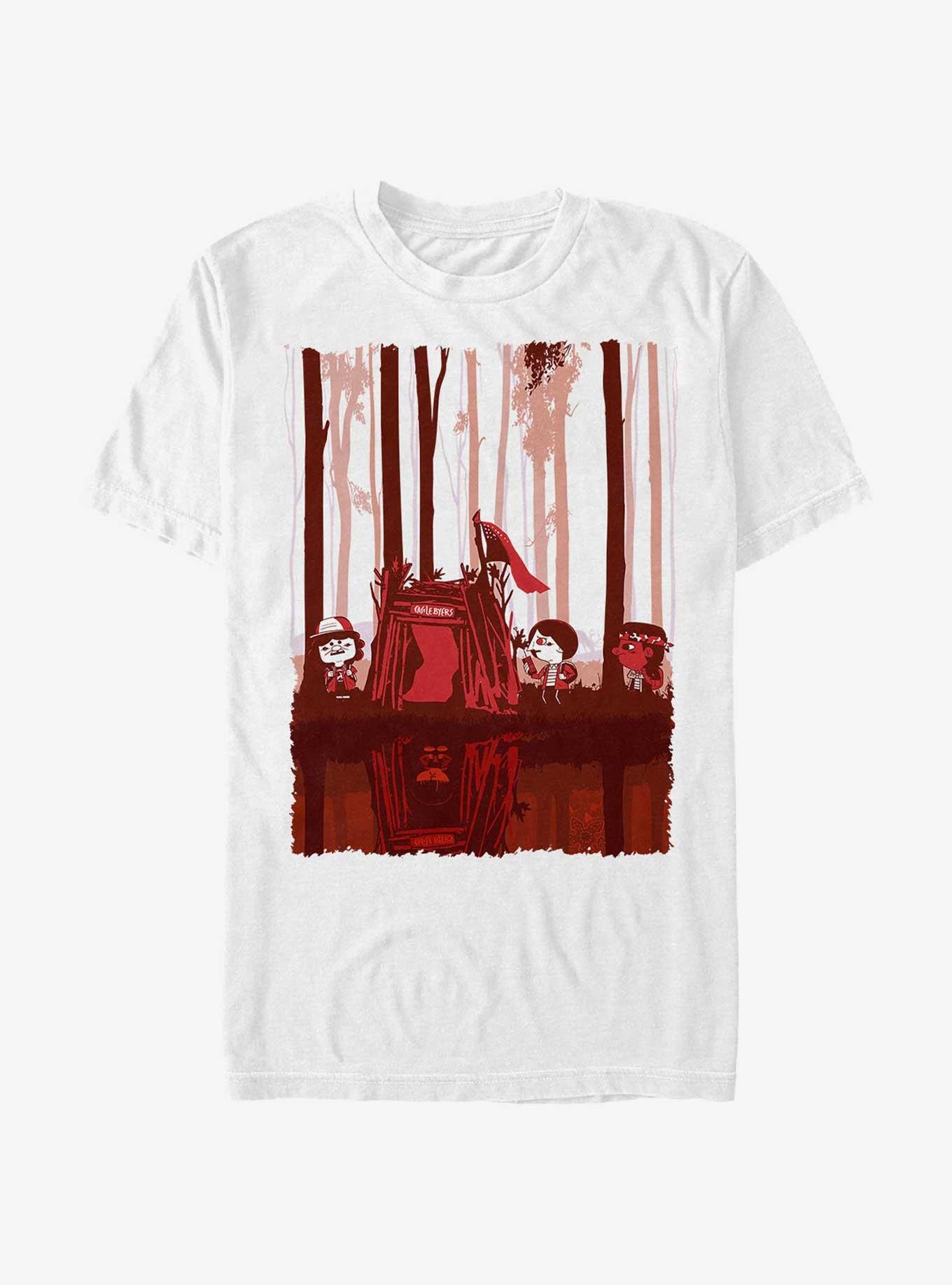 Stranger Things Castle Byers T-Shirt, WHITE, hi-res