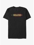 Stranger Things Hellfire Sword Logo T-Shirt, BLACK, hi-res