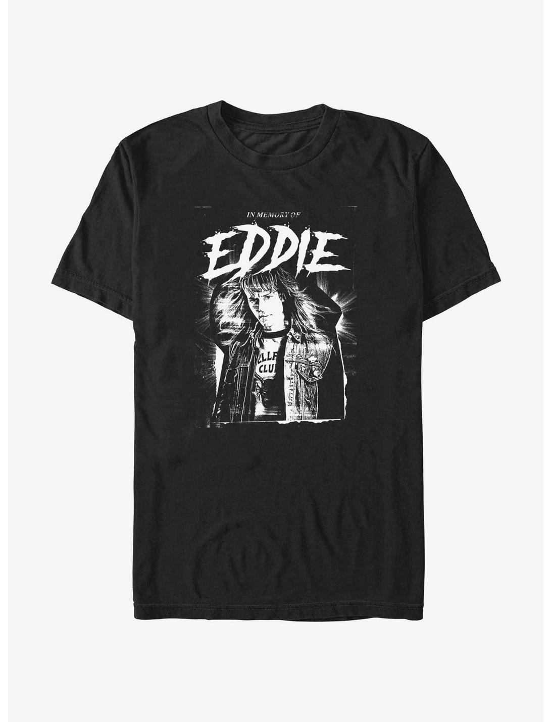 Stranger Things In Memory of Eddie T-Shirt, BLACK, hi-res