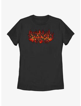 Stranger Things Fire Logo Womens T-Shirt, , hi-res
