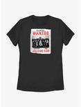 Stranger Things Hellfire Club Players Wanted Poster Womens T-Shirt, BLACK, hi-res