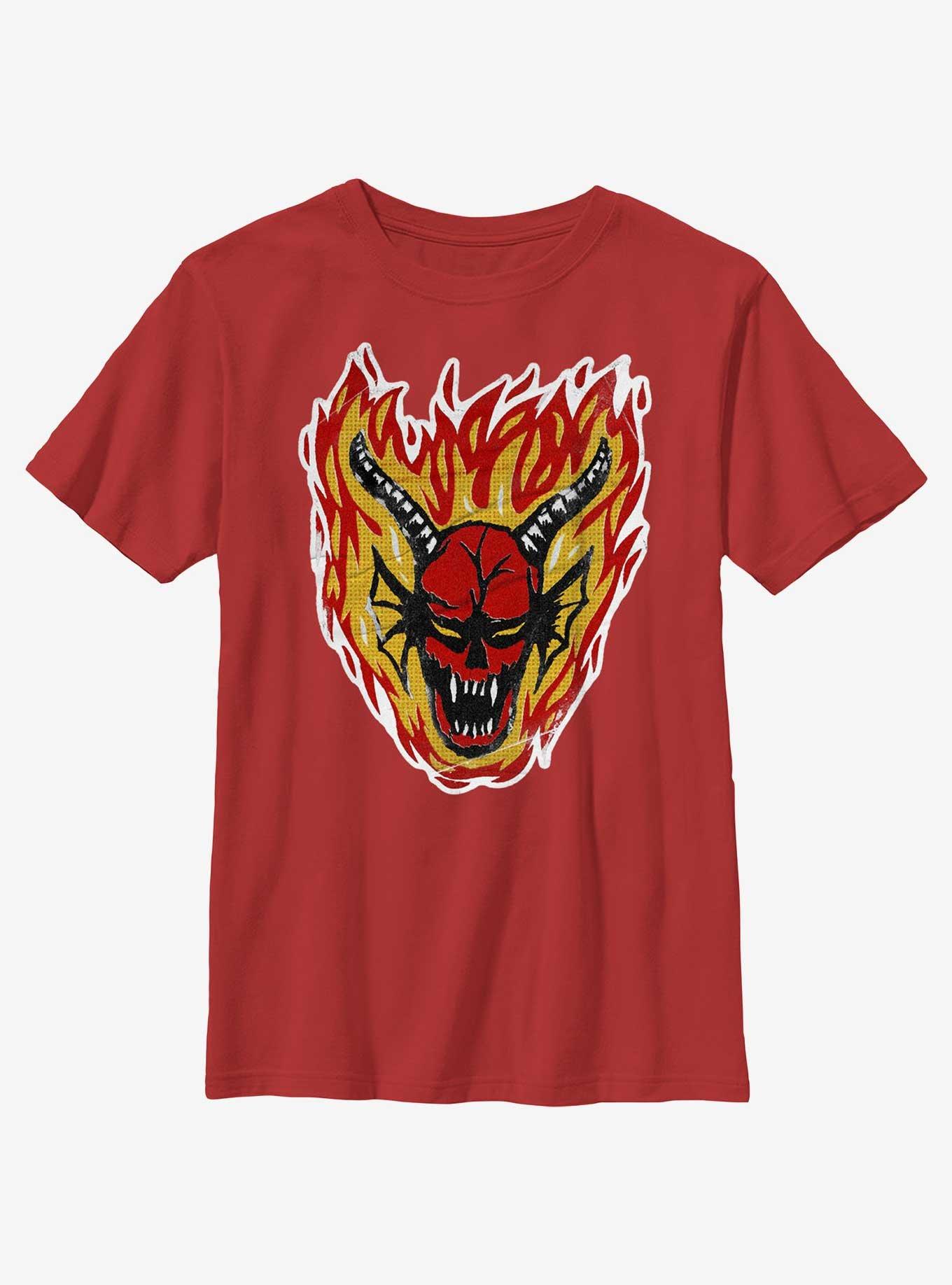 Stranger Things Demon Head Youth T-Shirt, , hi-res